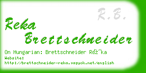 reka brettschneider business card